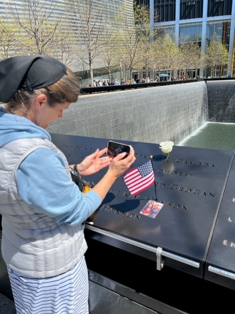 Rose looks at 9/11 plaques